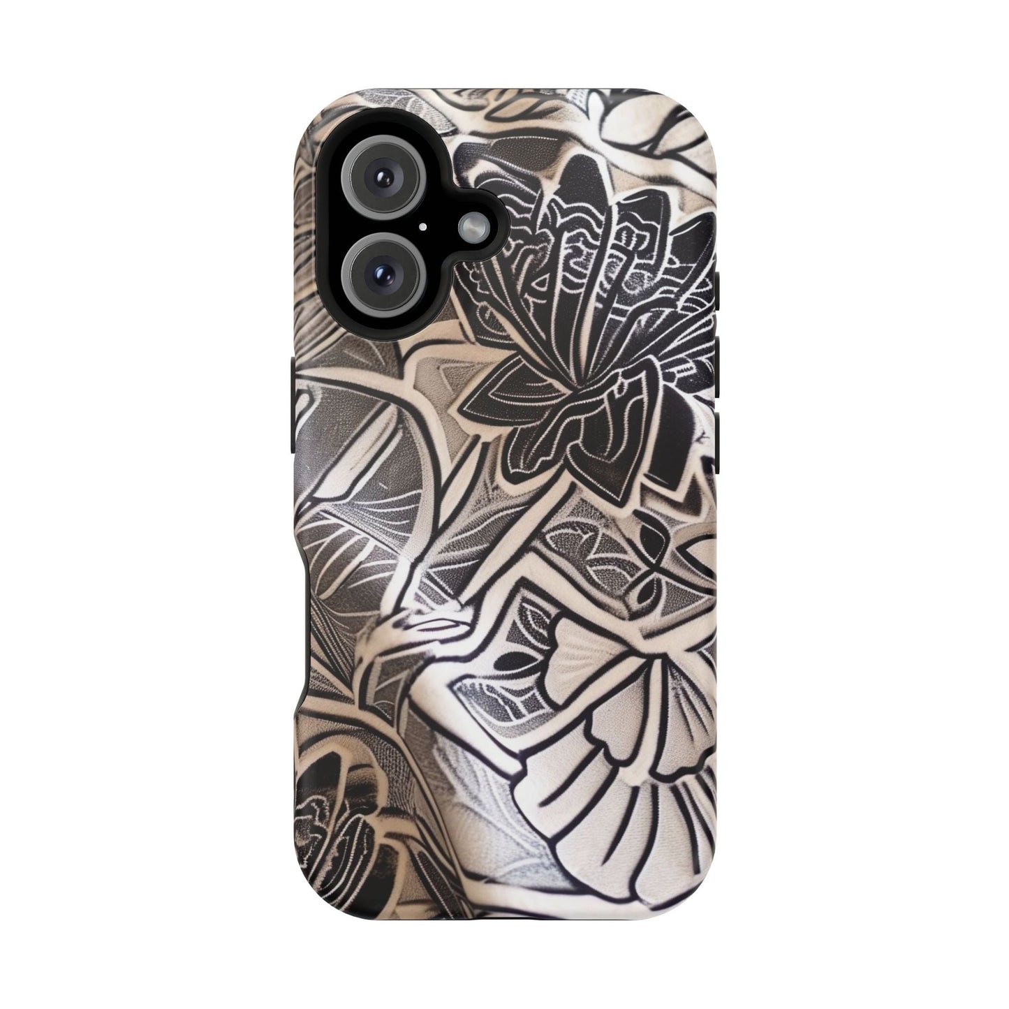 Floral Tattoo - Style Magnetic Impact Phone Case - DIGITAL X