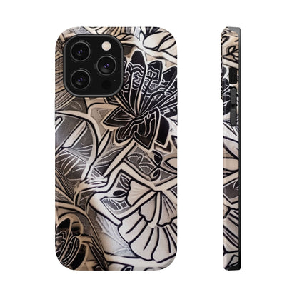Floral Tattoo - Style Magnetic Impact Phone Case - DIGITAL X