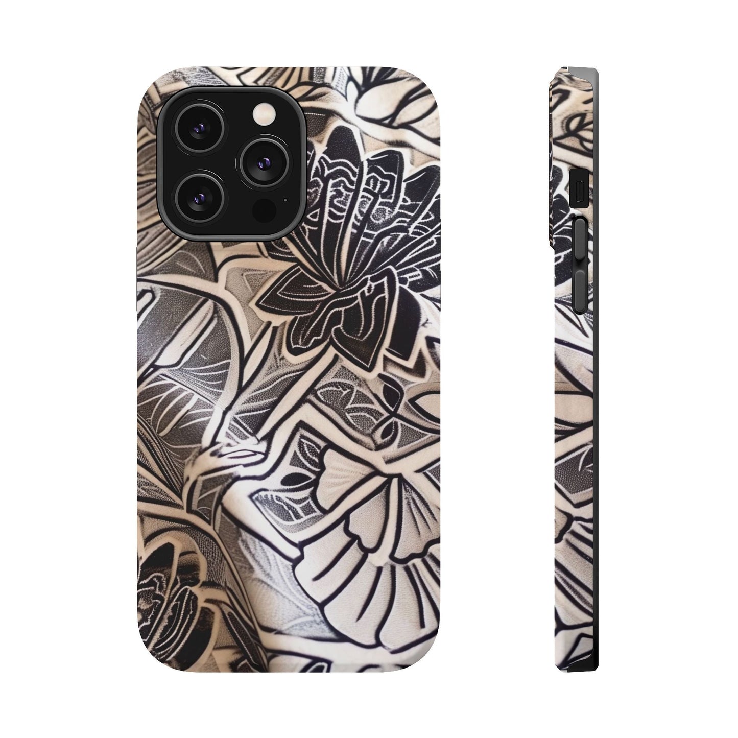 Floral Tattoo - Style Magnetic Impact Phone Case - DIGITAL X