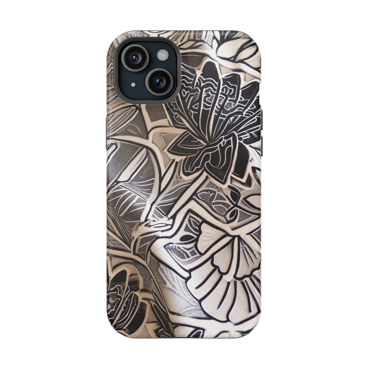 Floral Tattoo - Style Magnetic Impact Phone Case - DIGITAL X