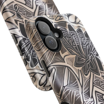Floral Tattoo - Style Magnetic Impact Phone Case - DIGITAL X