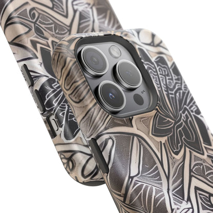 Floral Tattoo - Style Magnetic Impact Phone Case - DIGITAL X