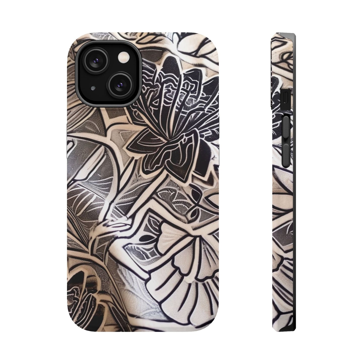 Floral Tattoo - Style Magnetic Impact Phone Case - DIGITAL X