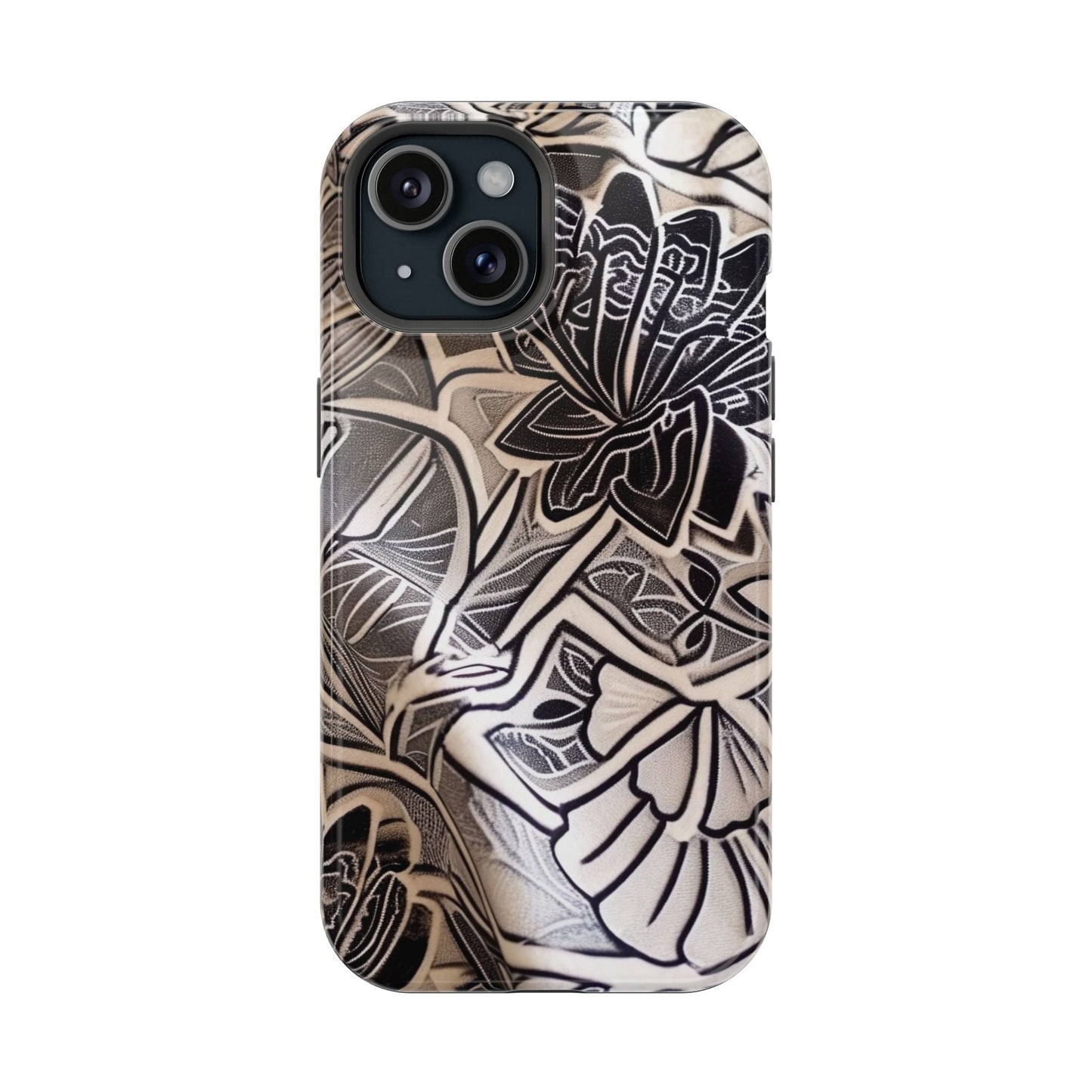 Floral Tattoo - Style Magnetic Impact Phone Case - DIGITAL X