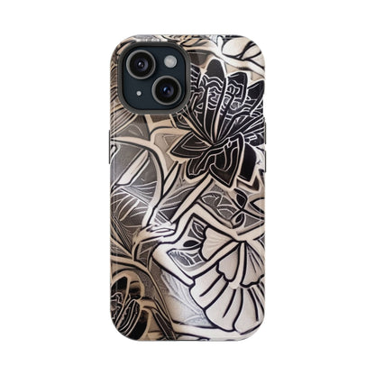 Floral Tattoo - Style Magnetic Impact Phone Case - DIGITAL X