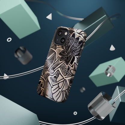 Floral Tattoo - Style Magnetic Impact Phone Case - DIGITAL X