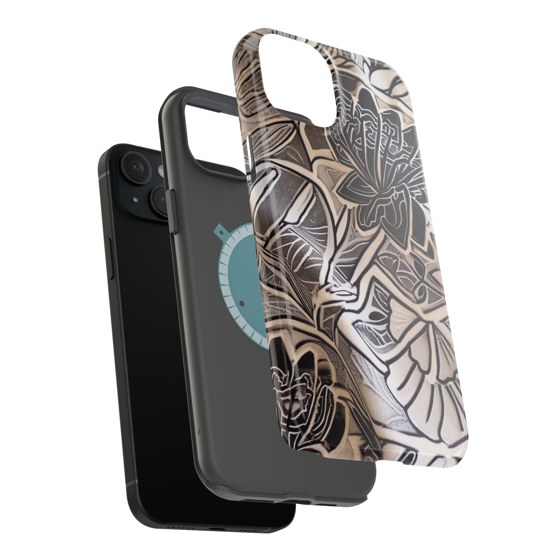 Floral Tattoo - Style Magnetic Impact Phone Case - DIGITAL X