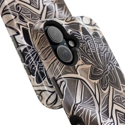Floral Tattoo - Style Magnetic Impact Phone Case - DIGITAL X