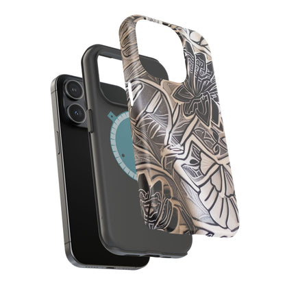 Floral Tattoo - Style Magnetic Impact Phone Case - DIGITAL X