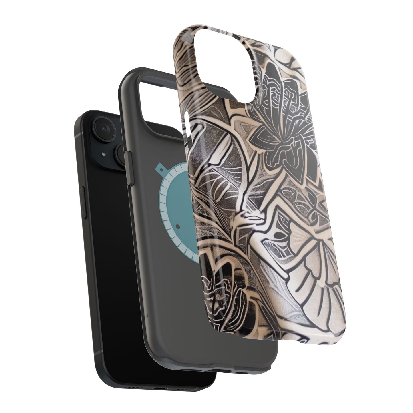 Floral Tattoo - Style Magnetic Impact Phone Case - DIGITAL X
