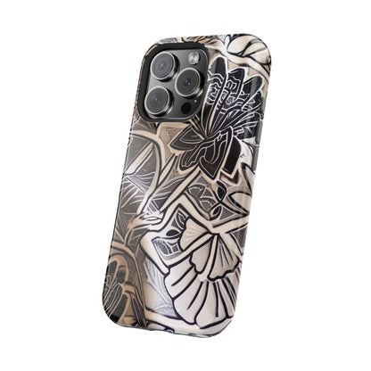 Floral Tattoo - Style Magnetic Impact Phone Case - DIGITAL X
