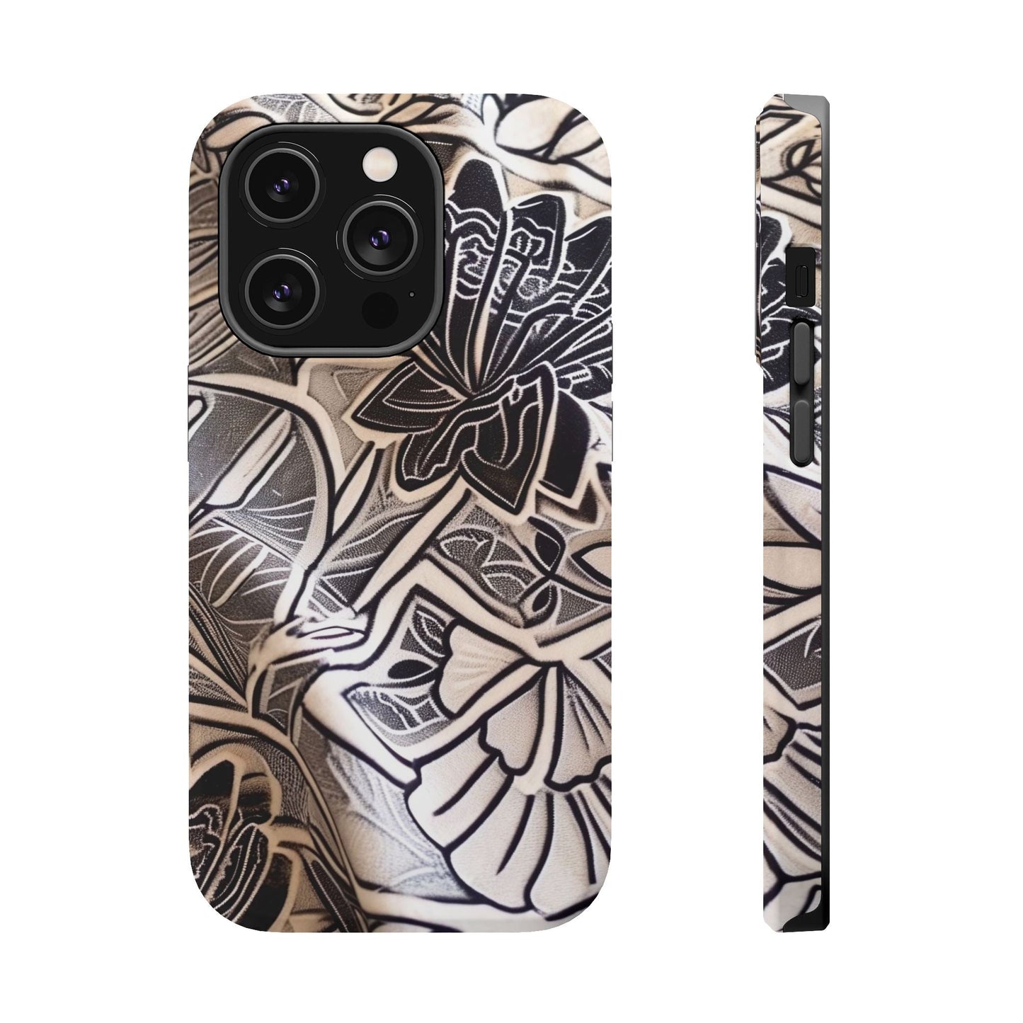 Floral Tattoo - Style Magnetic Impact Phone Case - DIGITAL X