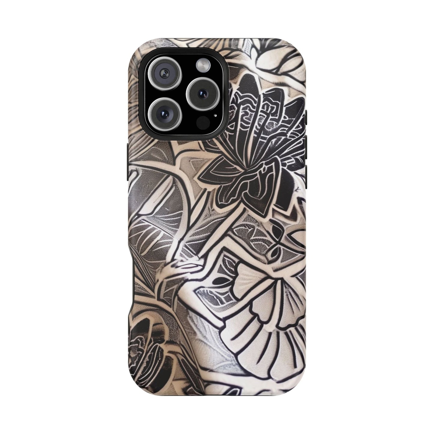Floral Tattoo - Style Magnetic Impact Phone Case - DIGITAL X