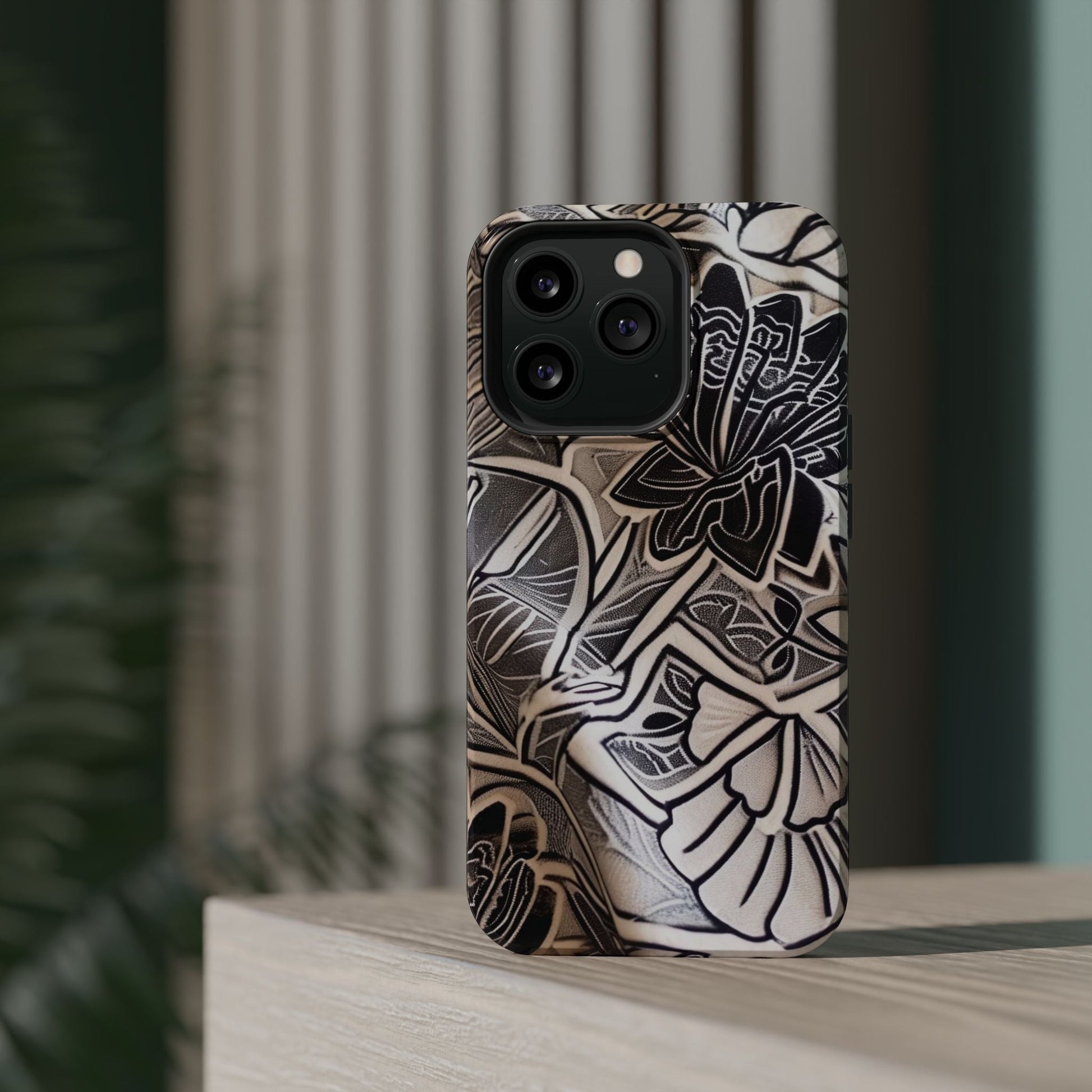 Floral Tattoo - Style Magnetic Impact Phone Case - DIGITAL X