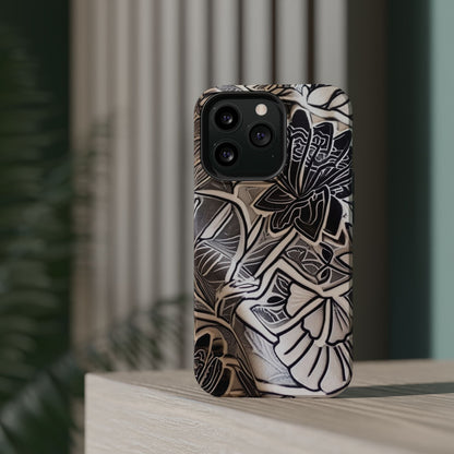 Floral Tattoo - Style Magnetic Impact Phone Case - DIGITAL X