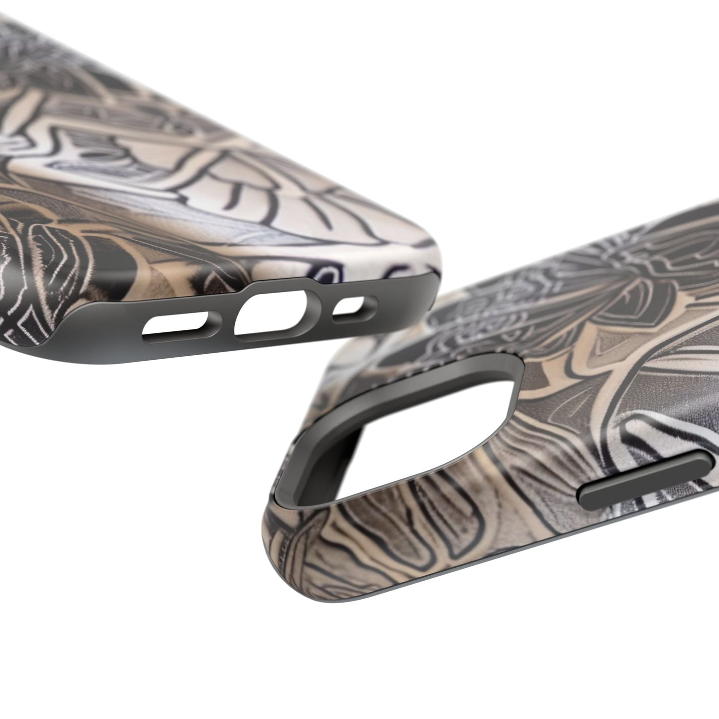 Floral Tattoo - Style Magnetic Impact Phone Case - DIGITAL X
