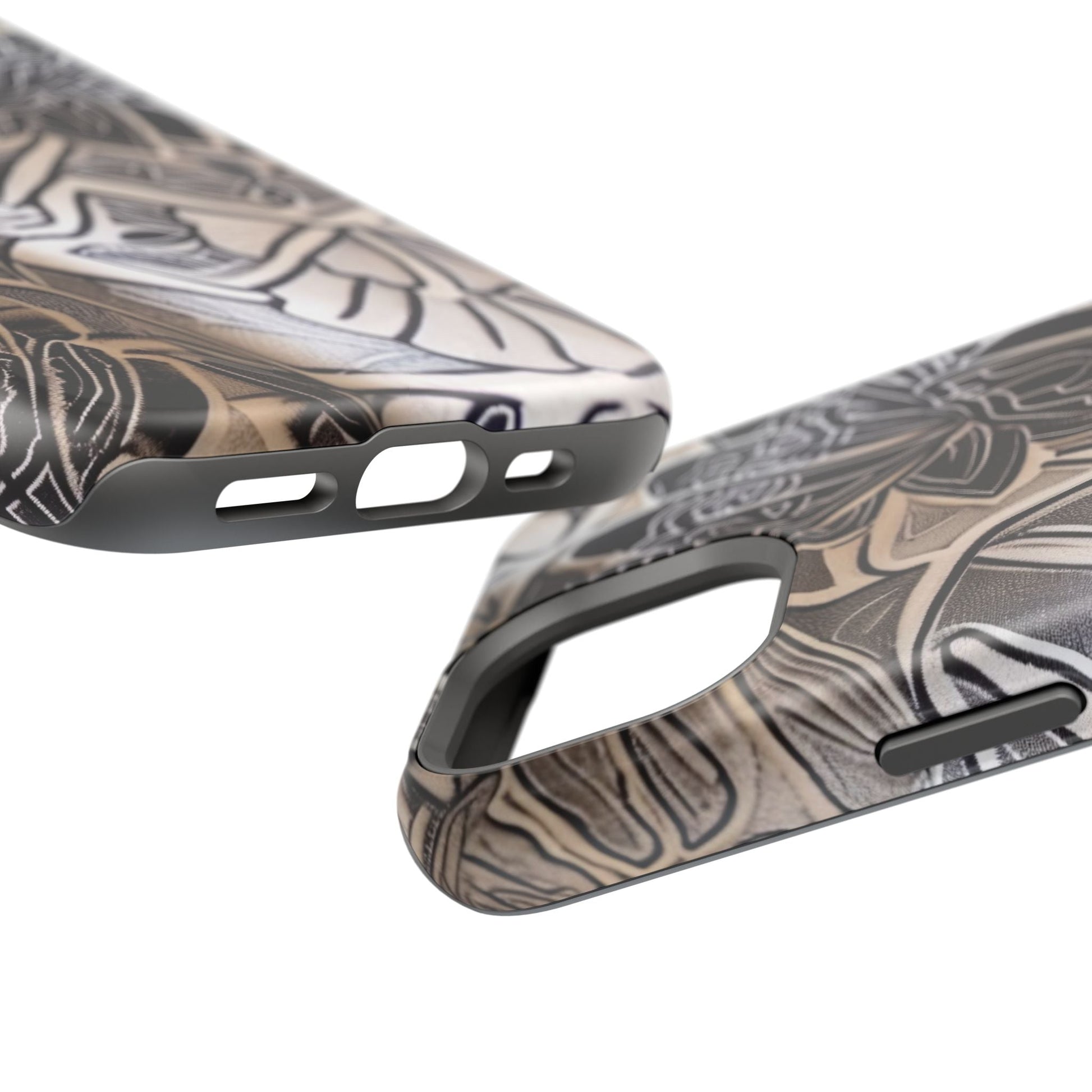 Floral Tattoo - Style Magnetic Impact Phone Case - DIGITAL X