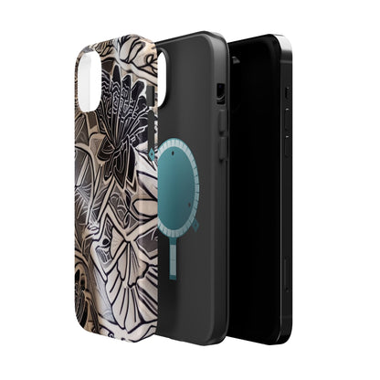 Floral Tattoo - Style Magnetic Impact Phone Case - DIGITAL X