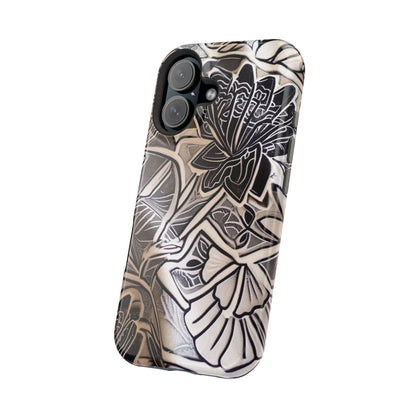 Floral Tattoo - Style Magnetic Impact Phone Case - DIGITAL X