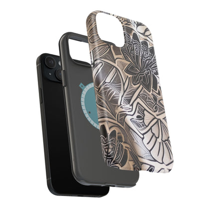 Floral Tattoo - Style Magnetic Impact Phone Case - DIGITAL X