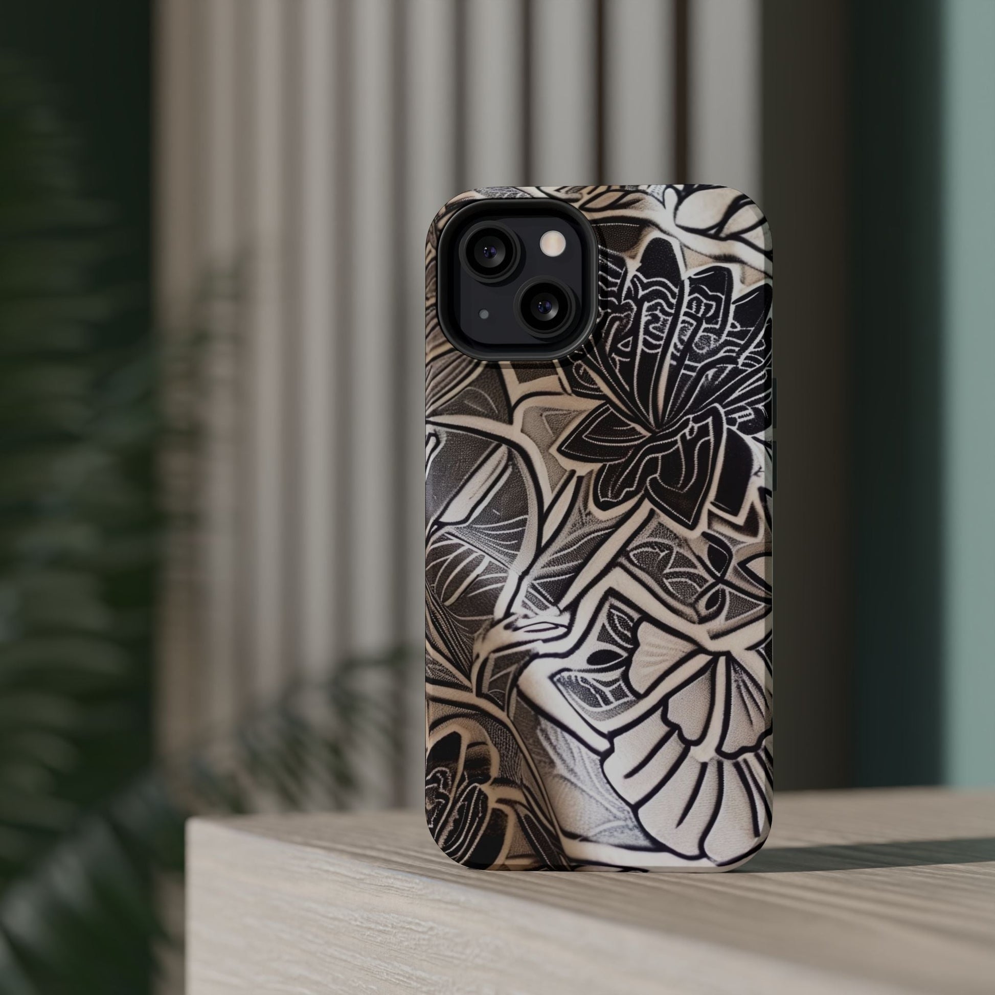 Floral Tattoo - Style Magnetic Impact Phone Case - DIGITAL X