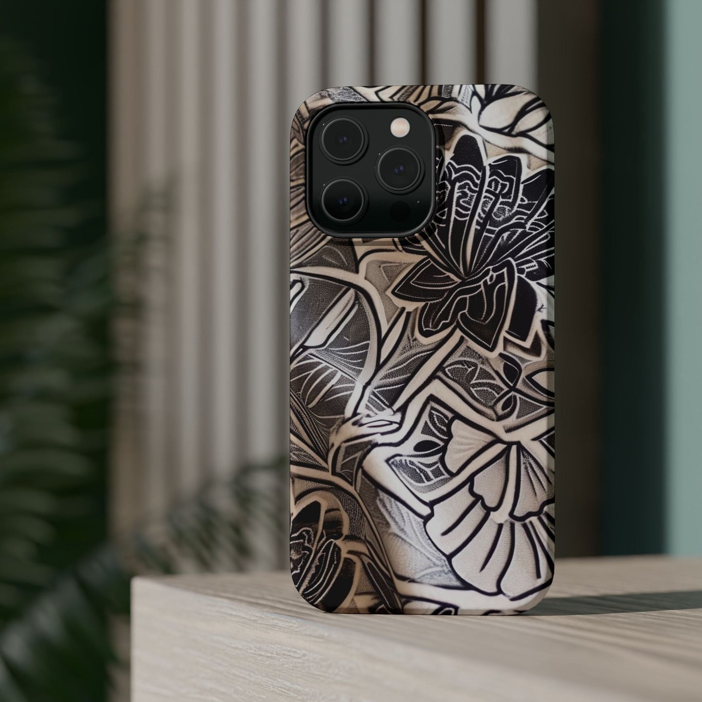 Floral Tattoo - Style Magnetic Impact Phone Case - DIGITAL X