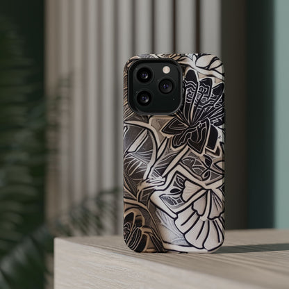 Floral Tattoo - Style Magnetic Impact Phone Case - DIGITAL X