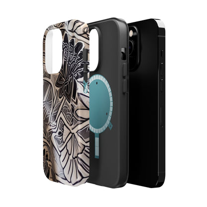 Floral Tattoo - Style Magnetic Impact Phone Case - DIGITAL X