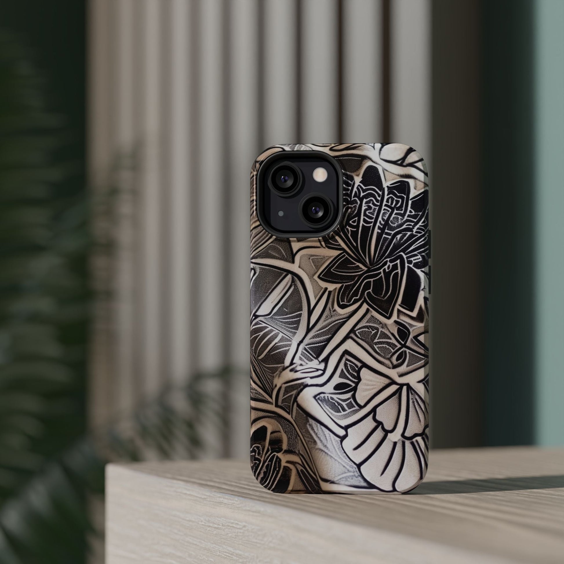Floral Tattoo - Style Magnetic Impact Phone Case - DIGITAL X