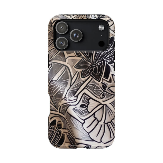 Floral Tattoo - Style Magnetic Impact Phone Case - DIGITAL X