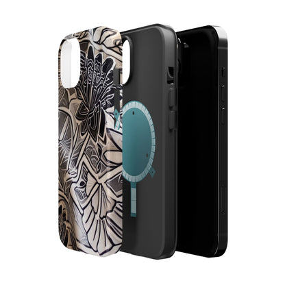 Floral Tattoo - Style Magnetic Impact Phone Case - DIGITAL X