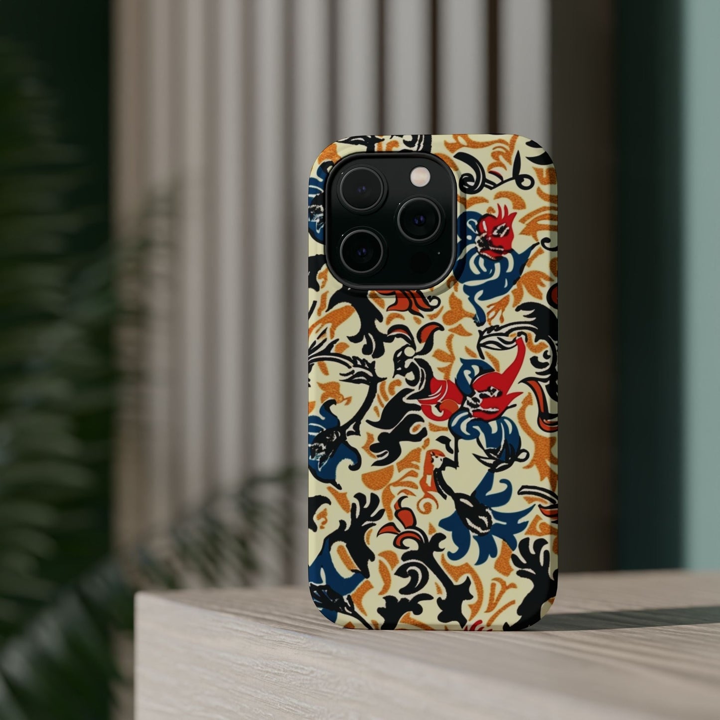 Floral Tattoo - Style Magnetic Phone Case — Impact - Resistant - DIGITAL X