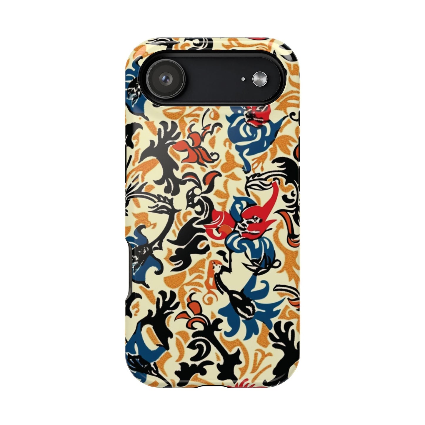Floral Tattoo - Style Magnetic Phone Case — Impact - Resistant - DIGITAL X