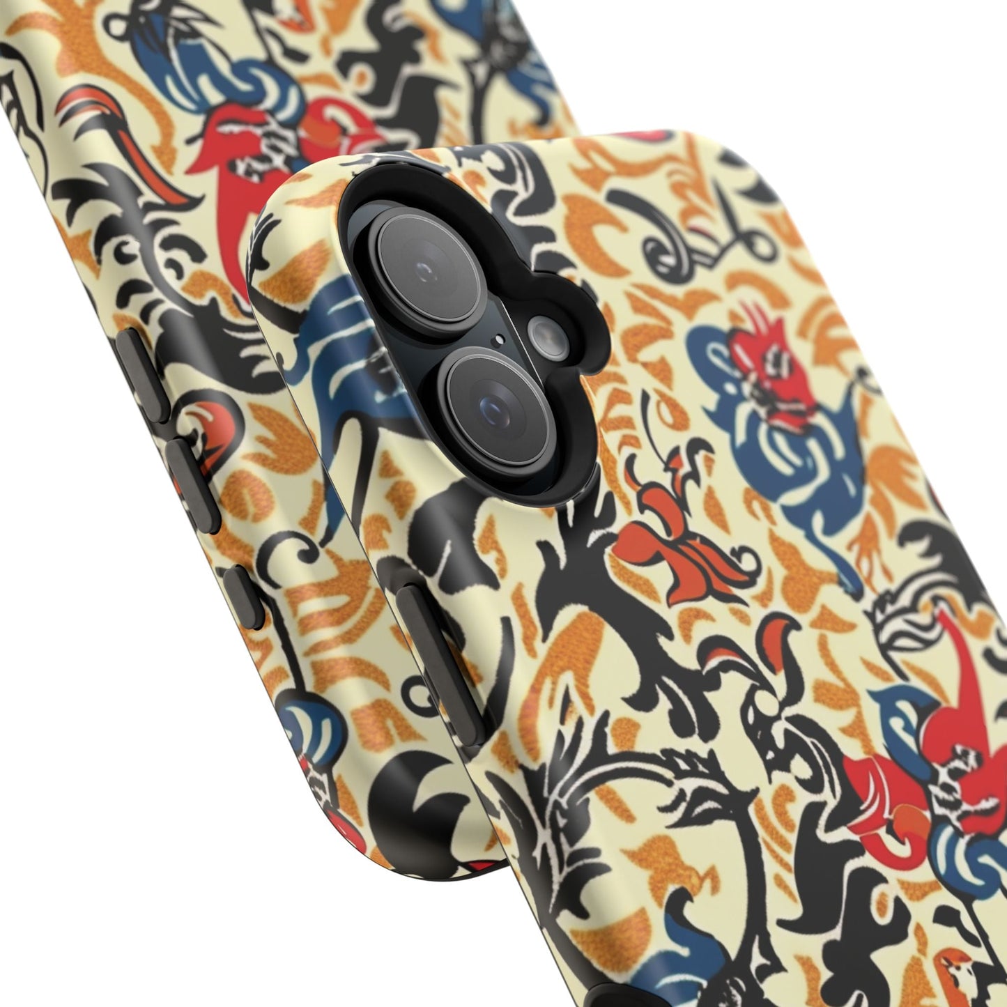 Floral Tattoo - Style Magnetic Phone Case — Impact - Resistant - DIGITAL X