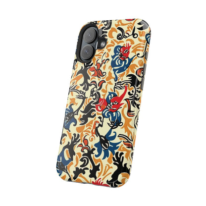 Floral Tattoo - Style Magnetic Phone Case — Impact - Resistant - DIGITAL X