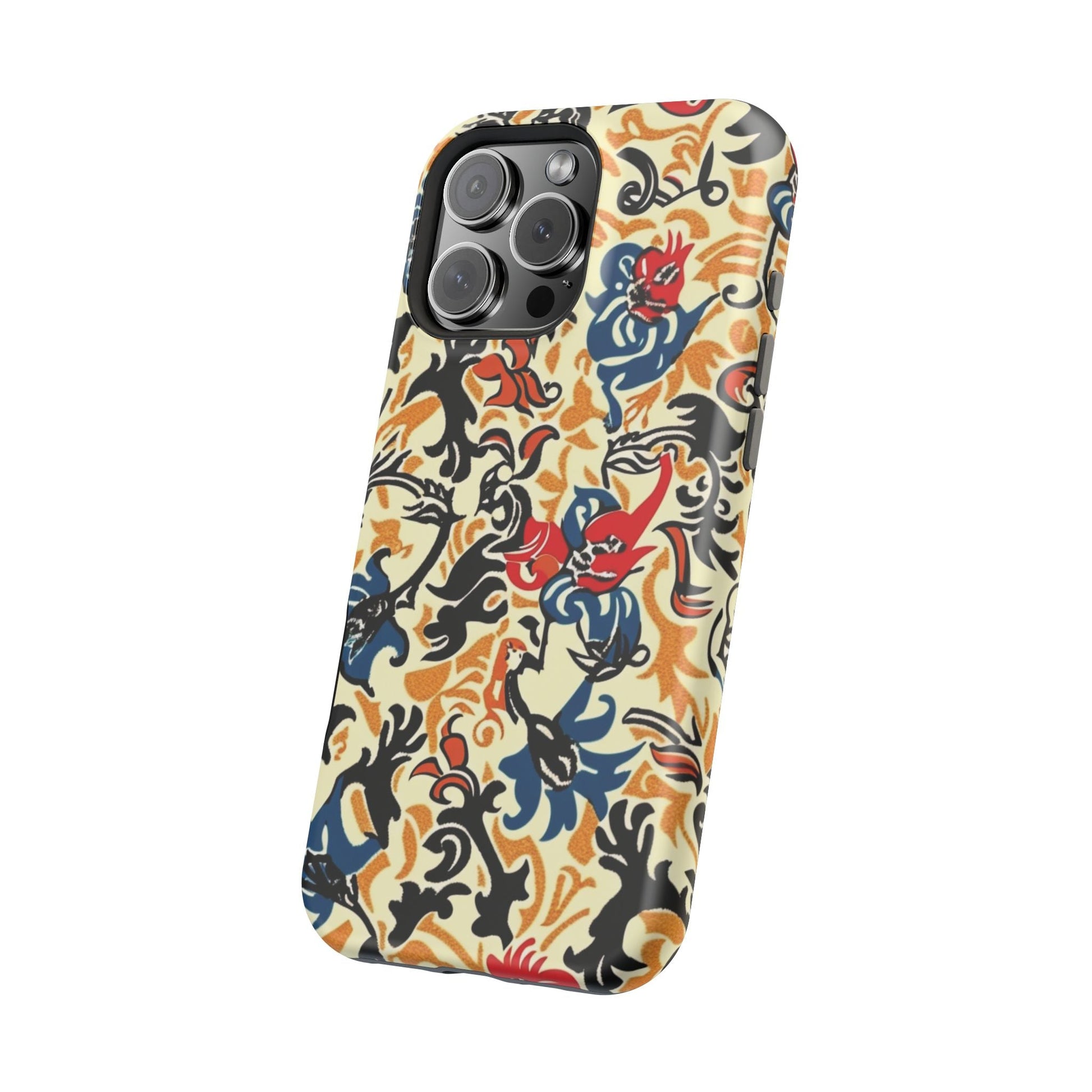 Floral Tattoo - Style Magnetic Phone Case — Impact - Resistant - DIGITAL X