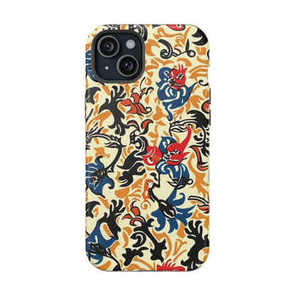 Floral Tattoo - Style Magnetic Phone Case — Impact - Resistant - DIGITAL X