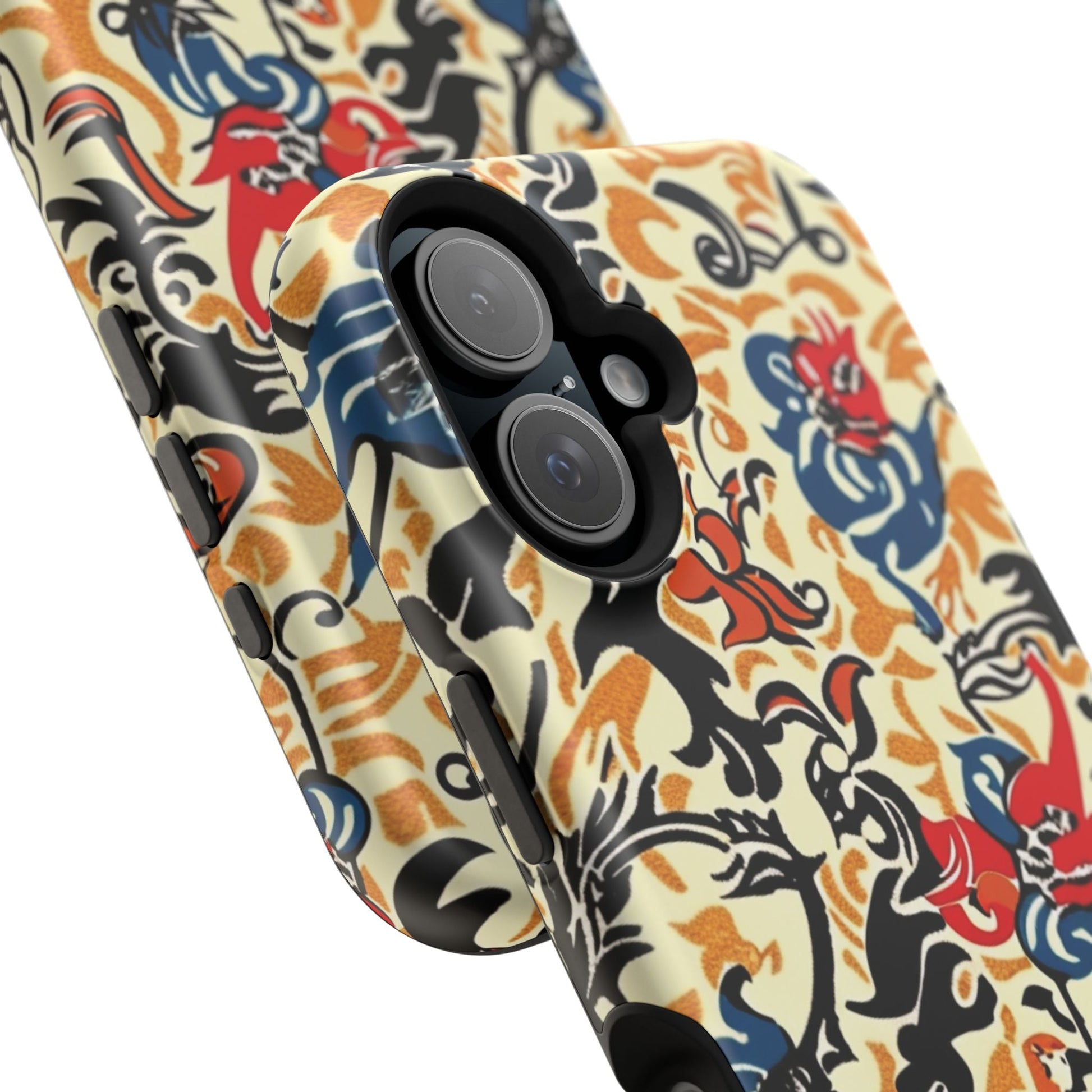 Floral Tattoo - Style Magnetic Phone Case — Impact - Resistant - DIGITAL X