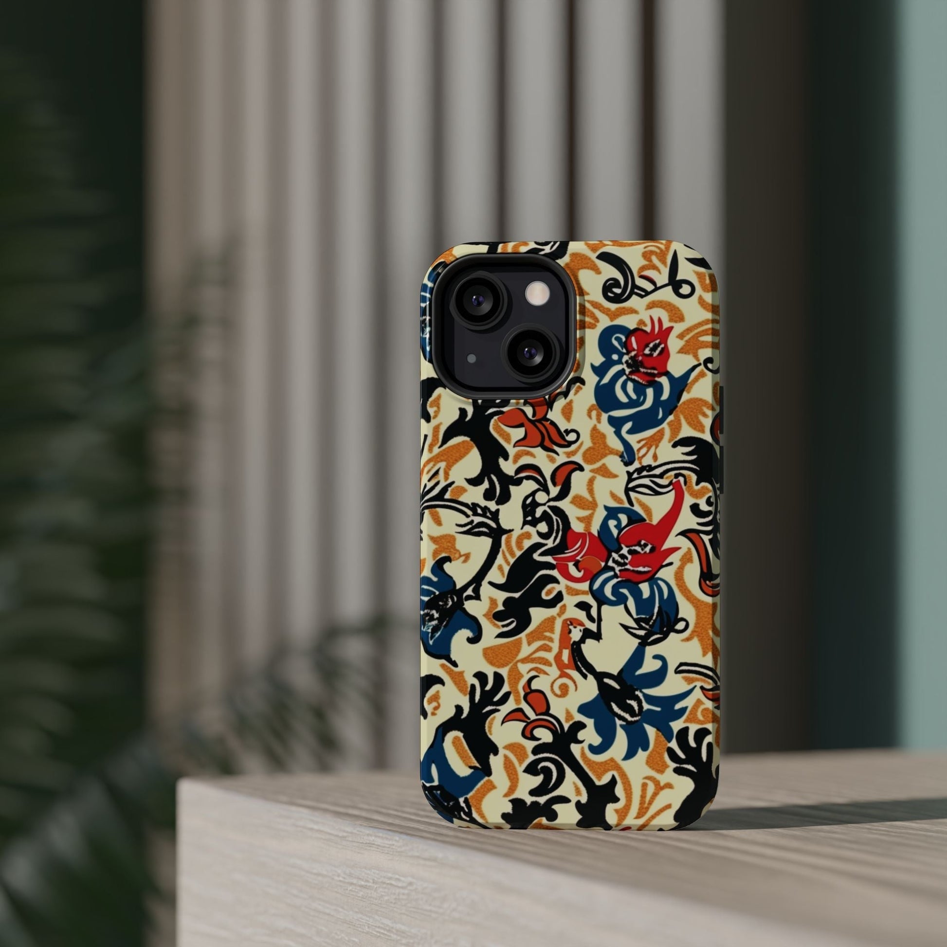 Floral Tattoo - Style Magnetic Phone Case — Impact - Resistant - DIGITAL X