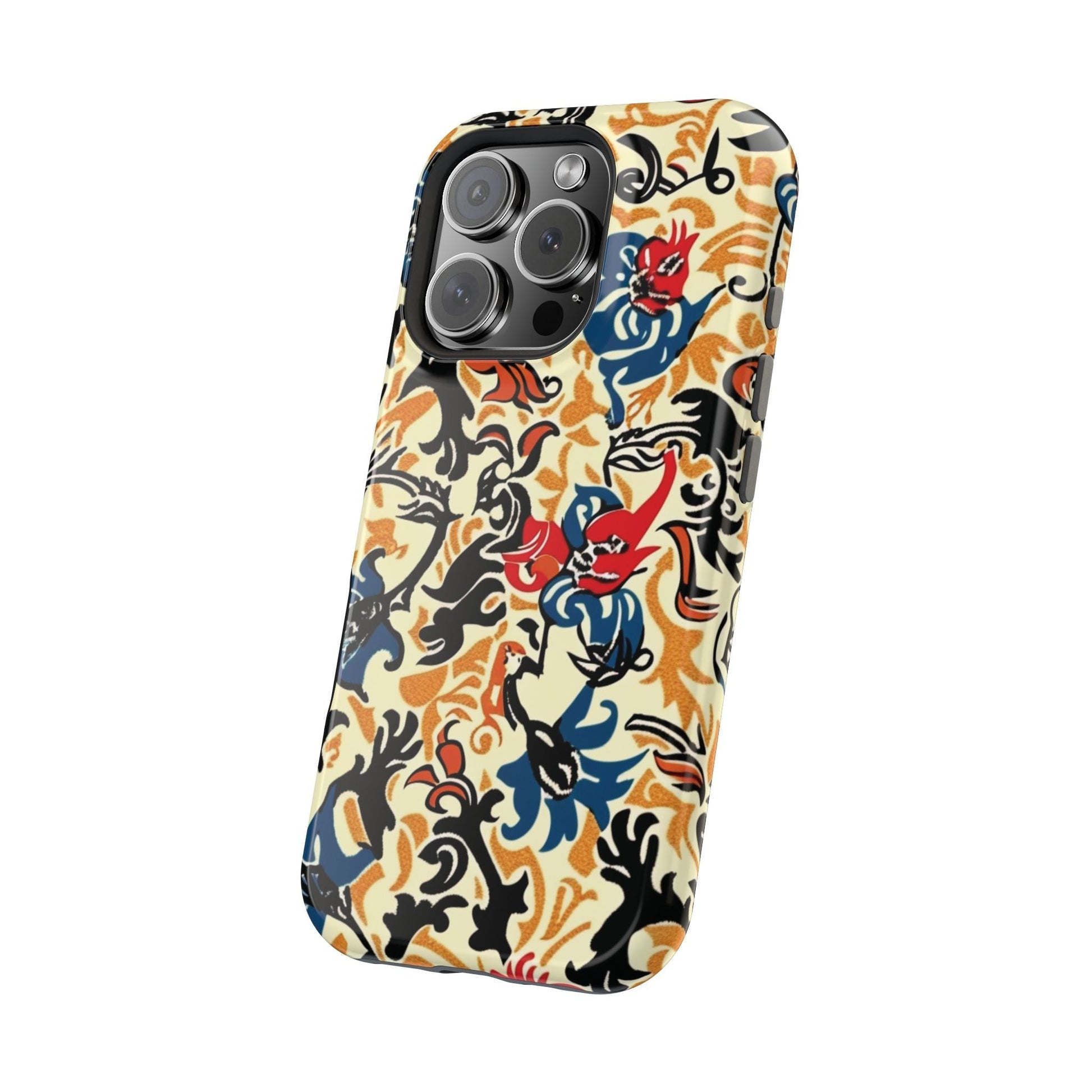 Floral Tattoo - Style Magnetic Phone Case — Impact - Resistant - DIGITAL X