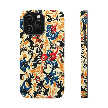 Floral Tattoo - Style Magnetic Phone Case — Impact - Resistant - DIGITAL X