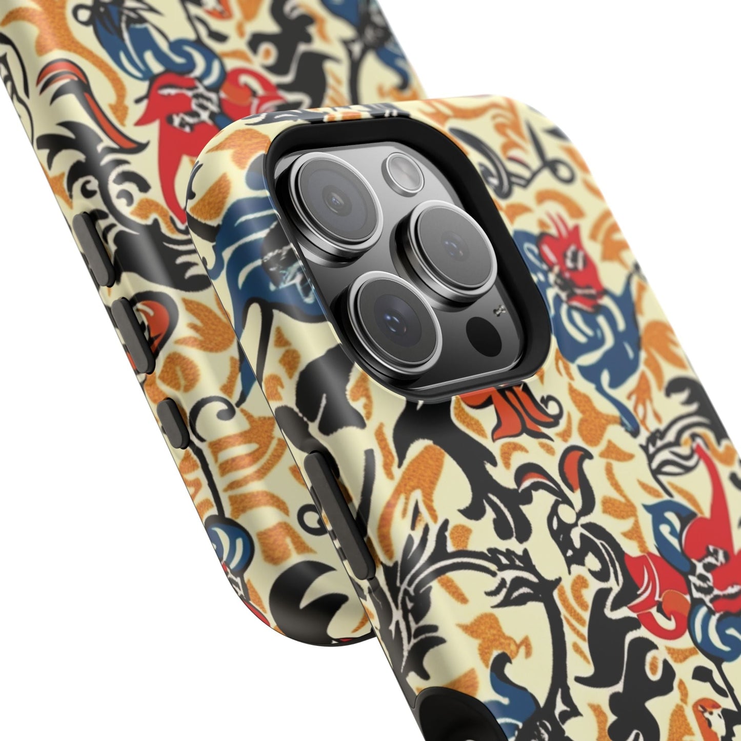 Floral Tattoo - Style Magnetic Phone Case — Impact - Resistant - DIGITAL X