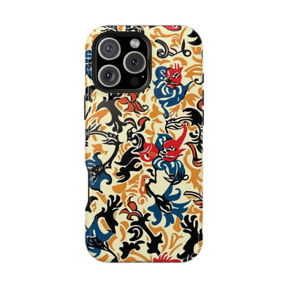 Floral Tattoo - Style Magnetic Phone Case — Impact - Resistant - DIGITAL X