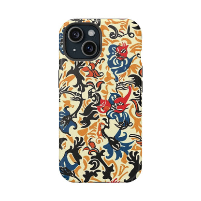 Floral Tattoo - Style Magnetic Phone Case — Impact - Resistant - DIGITAL X