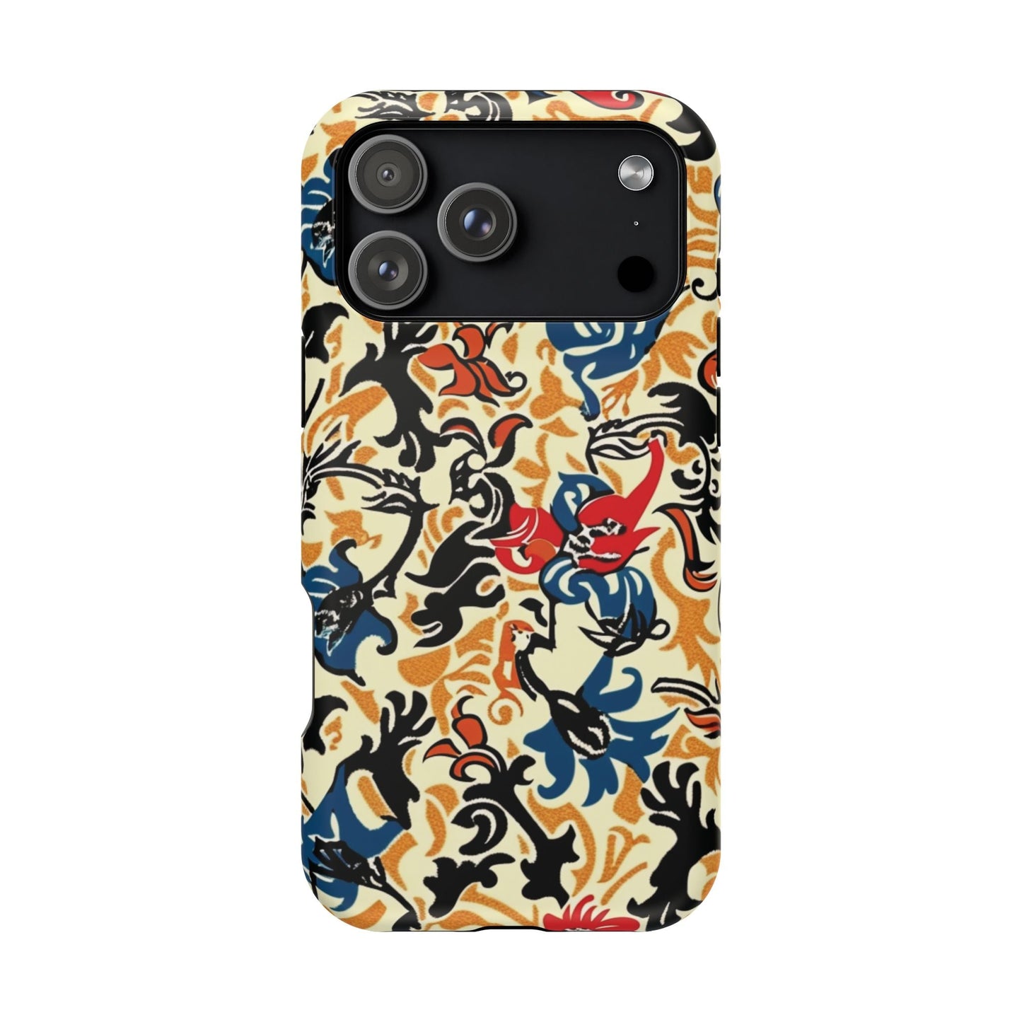 Floral Tattoo - Style Magnetic Phone Case — Impact - Resistant - DIGITAL X