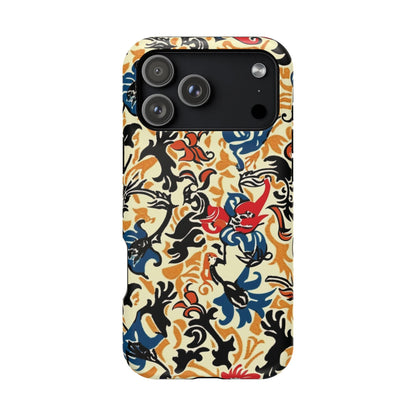 Floral Tattoo - Style Magnetic Phone Case — Impact - Resistant - DIGITAL X