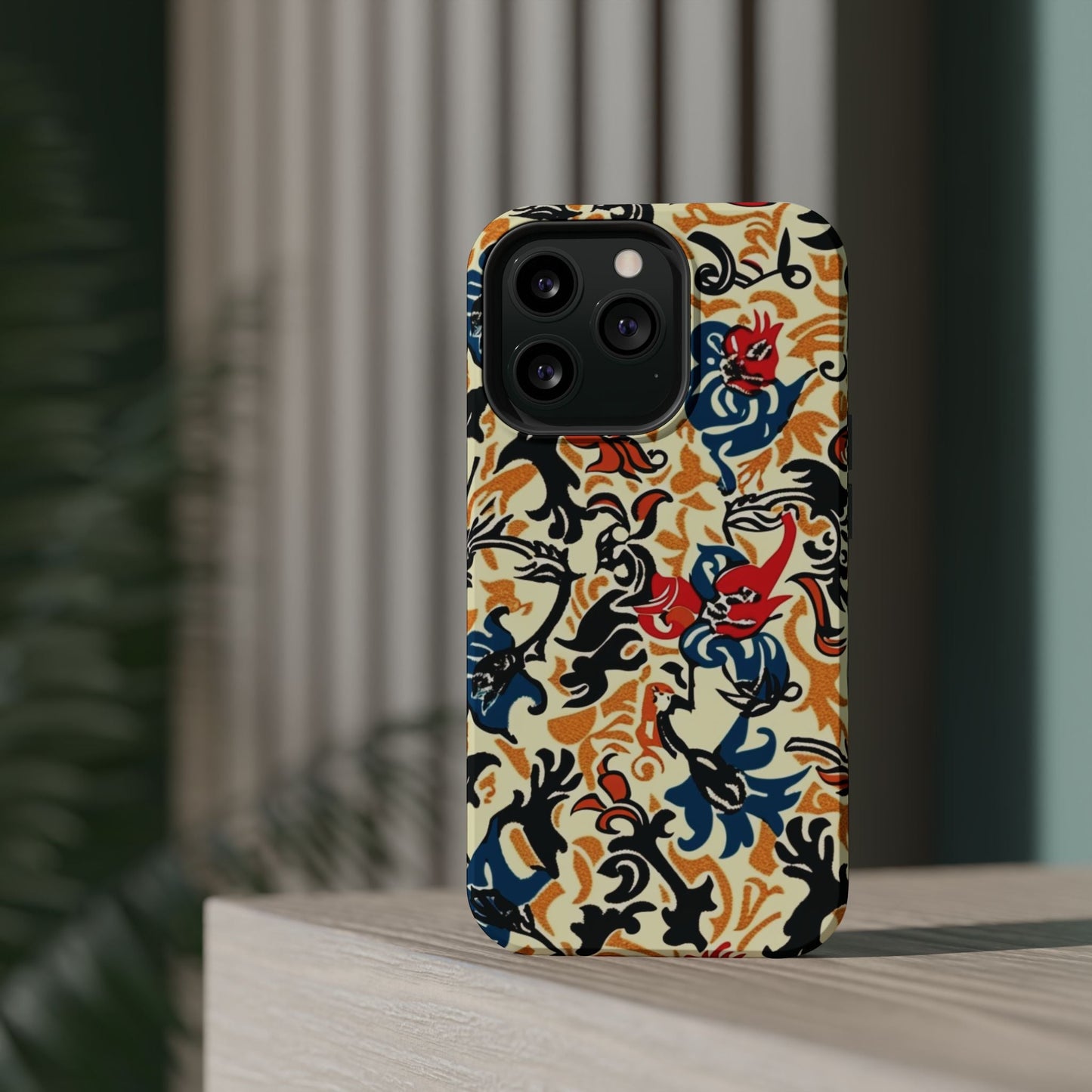 Floral Tattoo - Style Magnetic Phone Case — Impact - Resistant - DIGITAL X