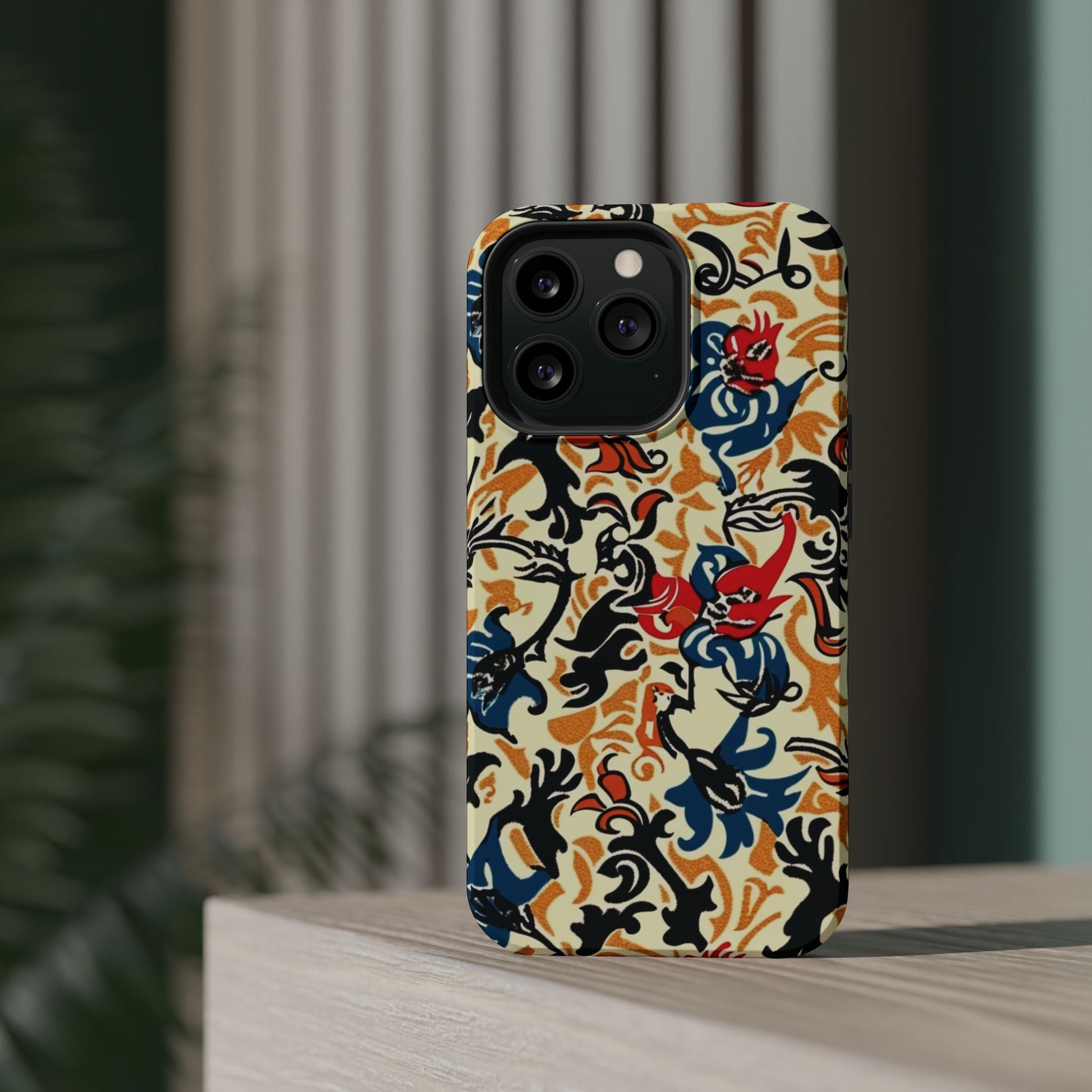 Floral Tattoo - Style Magnetic Phone Case — Impact - Resistant - DIGITAL X