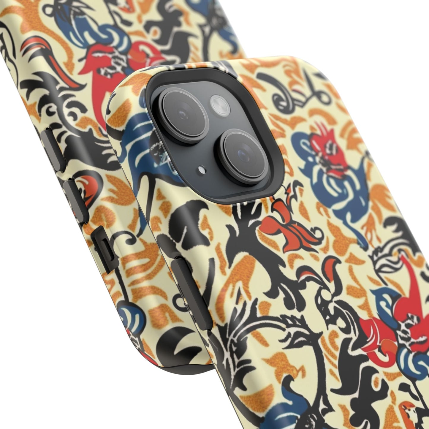 Floral Tattoo - Style Magnetic Phone Case — Impact - Resistant - DIGITAL X