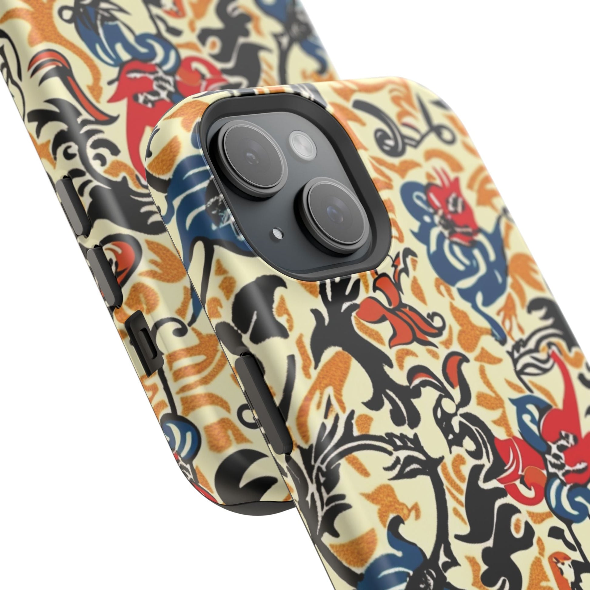Floral Tattoo - Style Magnetic Phone Case — Impact - Resistant - DIGITAL X